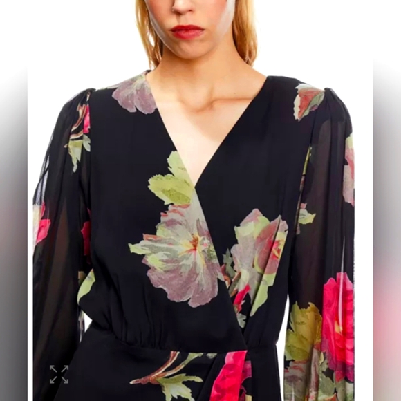 The Kooples Dresses & Skirts - The Kooples Black Floral Mini Dress